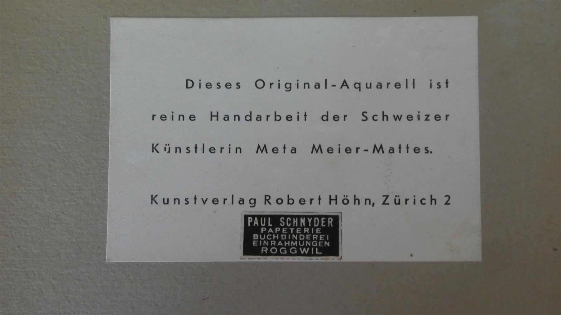 Dipinti: Aquarelle Bild Mete Meier Mattes Schiff – Usato da Frauenfeld venduto da Astra13 3