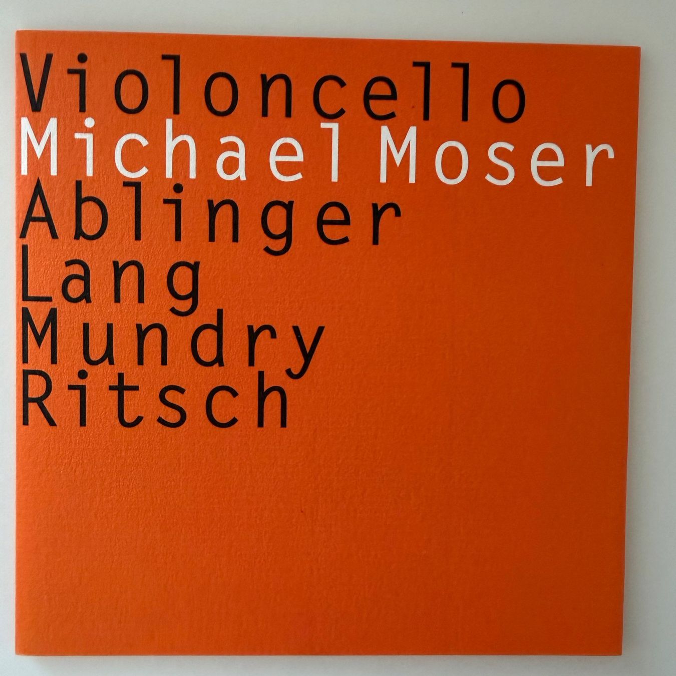 CDs: Michael Moser - Violoncello (Durian) Ablinger/Lang – D'occasion à Zug par Mirare9