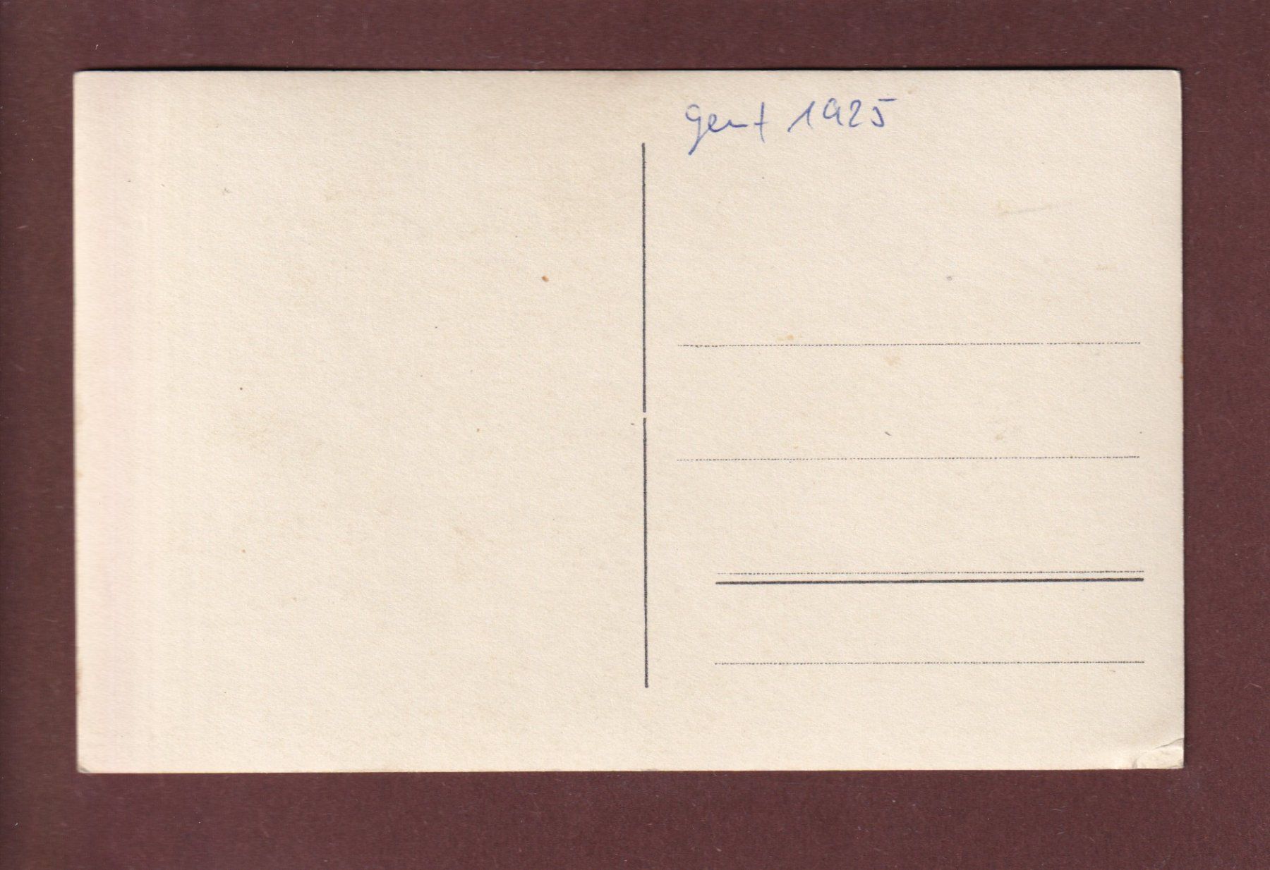 Ansichtskarten: Photo - GENEVE (?) 1925 – Gebraucht aus Pully von nicecards 1