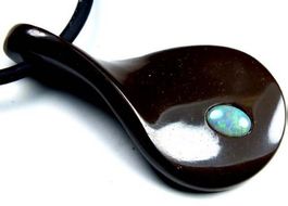 Opal Halskette mit Opal-Intarsien 26Cts.