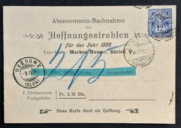 ANTIKE POSTKARTE HOFFNUNGSSTRAHLEN 1899