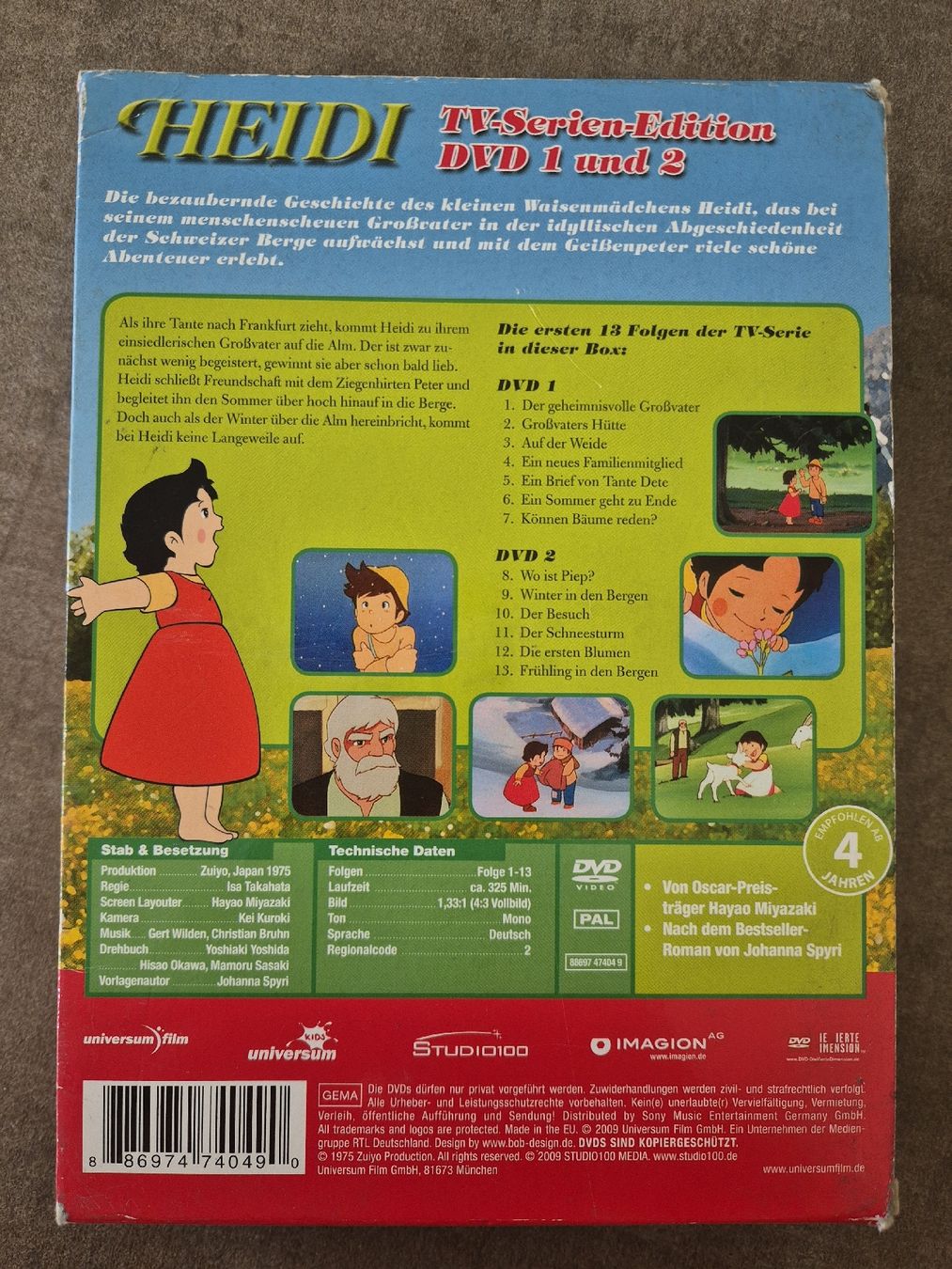 Tutti i DVDs: Heidi-TV Serie  Edition- DVD 1&2 – Usato da Vilters venduto da tin1tho 2