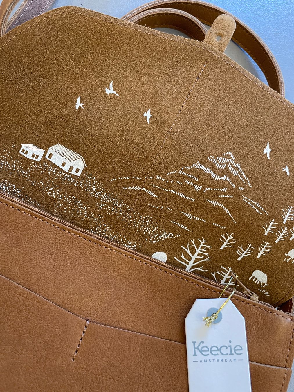 Borse: Keecie "Move Mountains", Cognac – Nuovo e nell'imballaggio originale da Silvaplana venduto da Lotzis 1