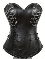 Gothic Kunstleder Corsage Gr S *leicht def.*