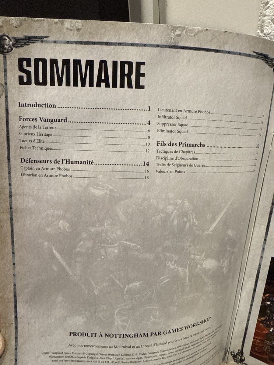 Libri: Codex Vanguard Space Marines V8 – Nuovo (secondo la descrizione) da Miécourt venduto da Dinedine9494 1