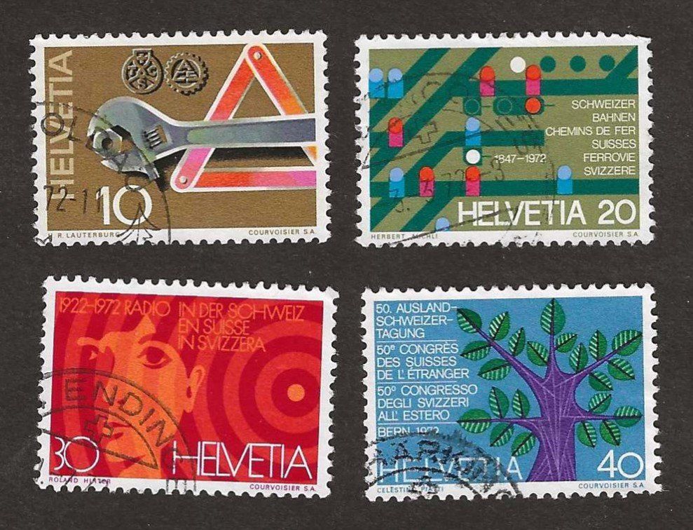 Tutti i francobolli: 1972 Z 505-508  Gebraucht – Usato da Susten venduto da lmf_98wh