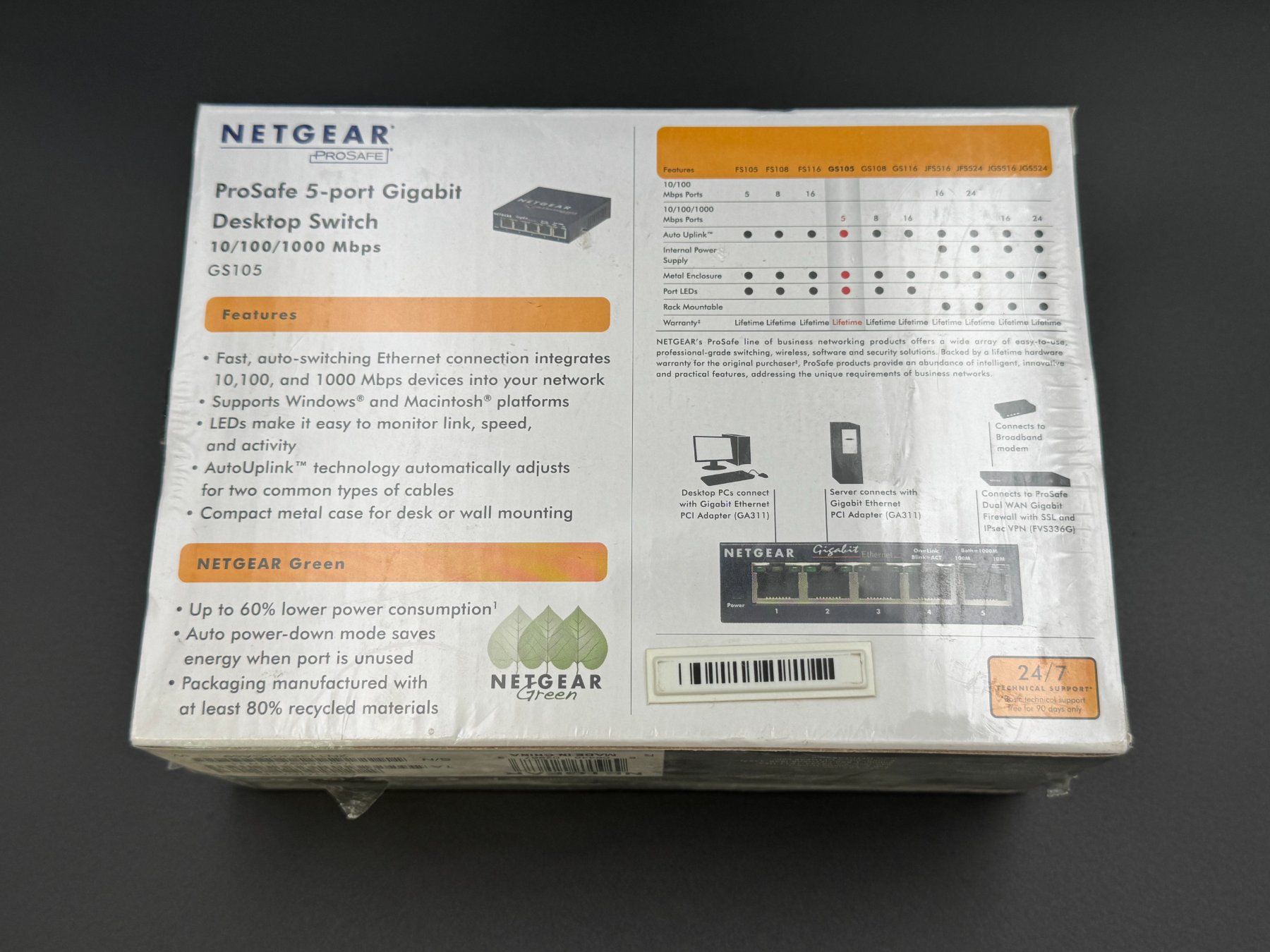 Netgear Hub & Switch: Netgear Pro Safe 5-port Desktop Switch NEU OVP – Nuovo e nell'imballaggio originale da Ebmatingen venduto da Revivetrade 2