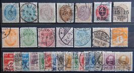 Dänemark ex. Kat. 23-59 gest. 1875/1907 Kat. 95 Euro