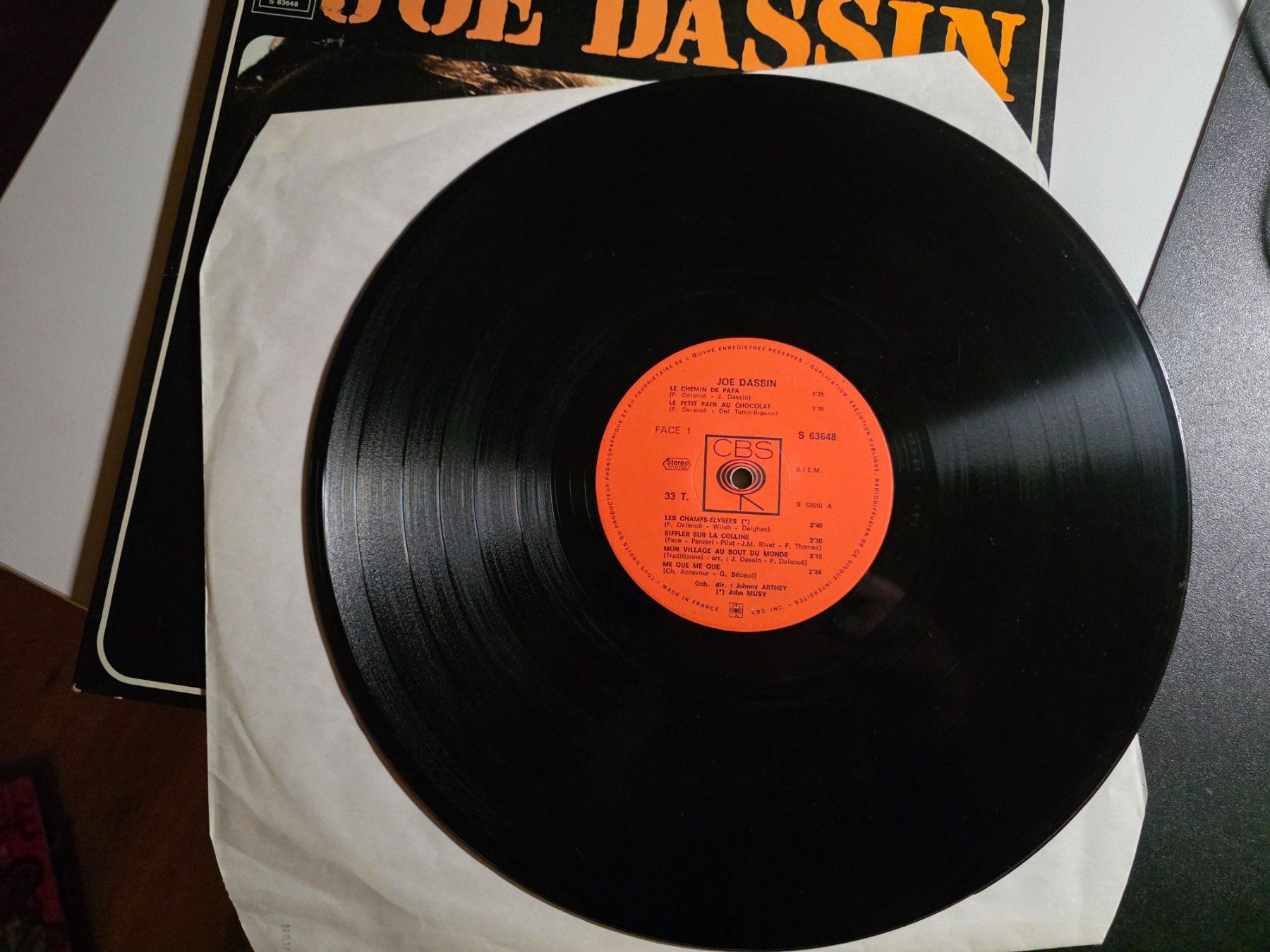 Dischi in vinile: LP: Joe Dassin - 1969 - CBS S 63648 – Usato da Walterswil BE venduto da Lonitti 5