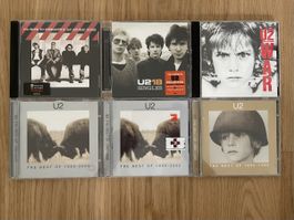 CD Sammlung U2 6x - Alben Best of 18 Singles War