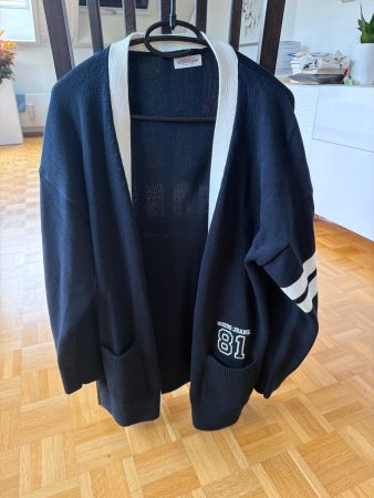 2x GUESS JEANS Strickjacke Cardigan College-Stil – Gr. M