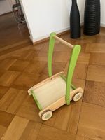 Pintoy Lauflernwagen aus Holz, grün, Top Zustand!