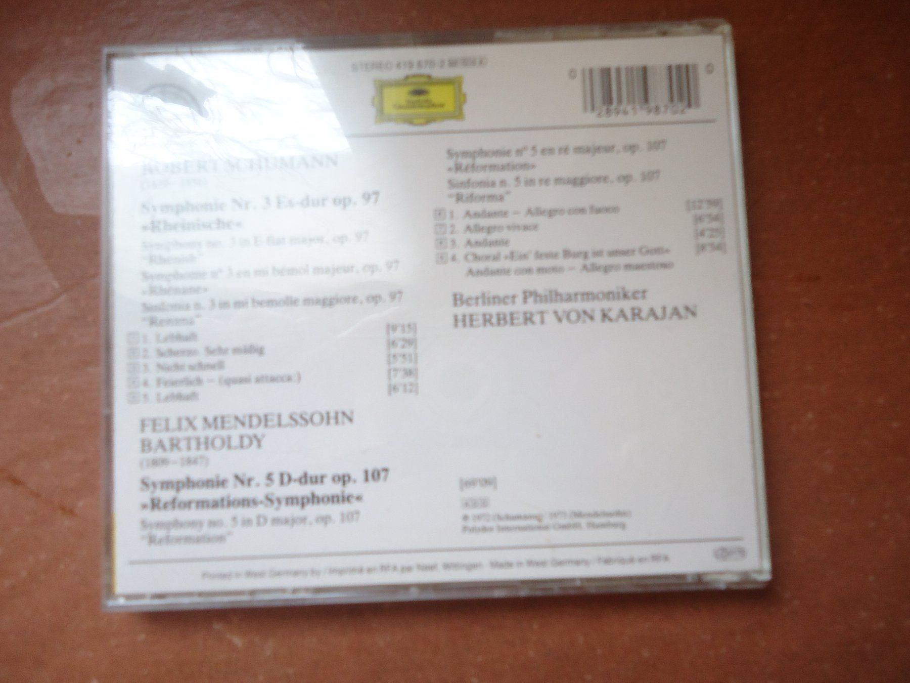CD: Schumann et Mendelssohn – Usato da Vessy venduto da mafabe 1