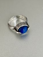 Vintage 925 Silber ring mit Lapislazuli, Griechenland