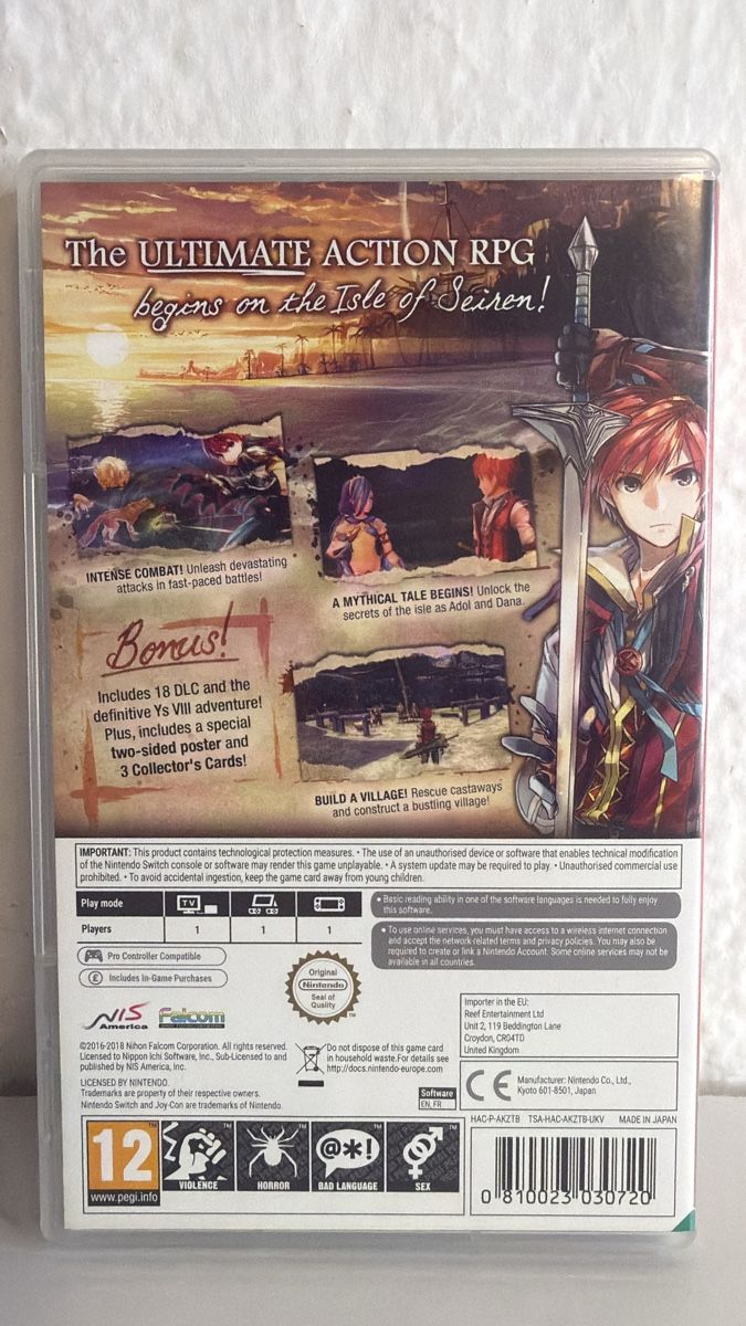 Nintendo Giochi: Nintendo Switch YS VIII Adventurer's Edition game – Usato da Ehrendingen venduto da bubulence 1