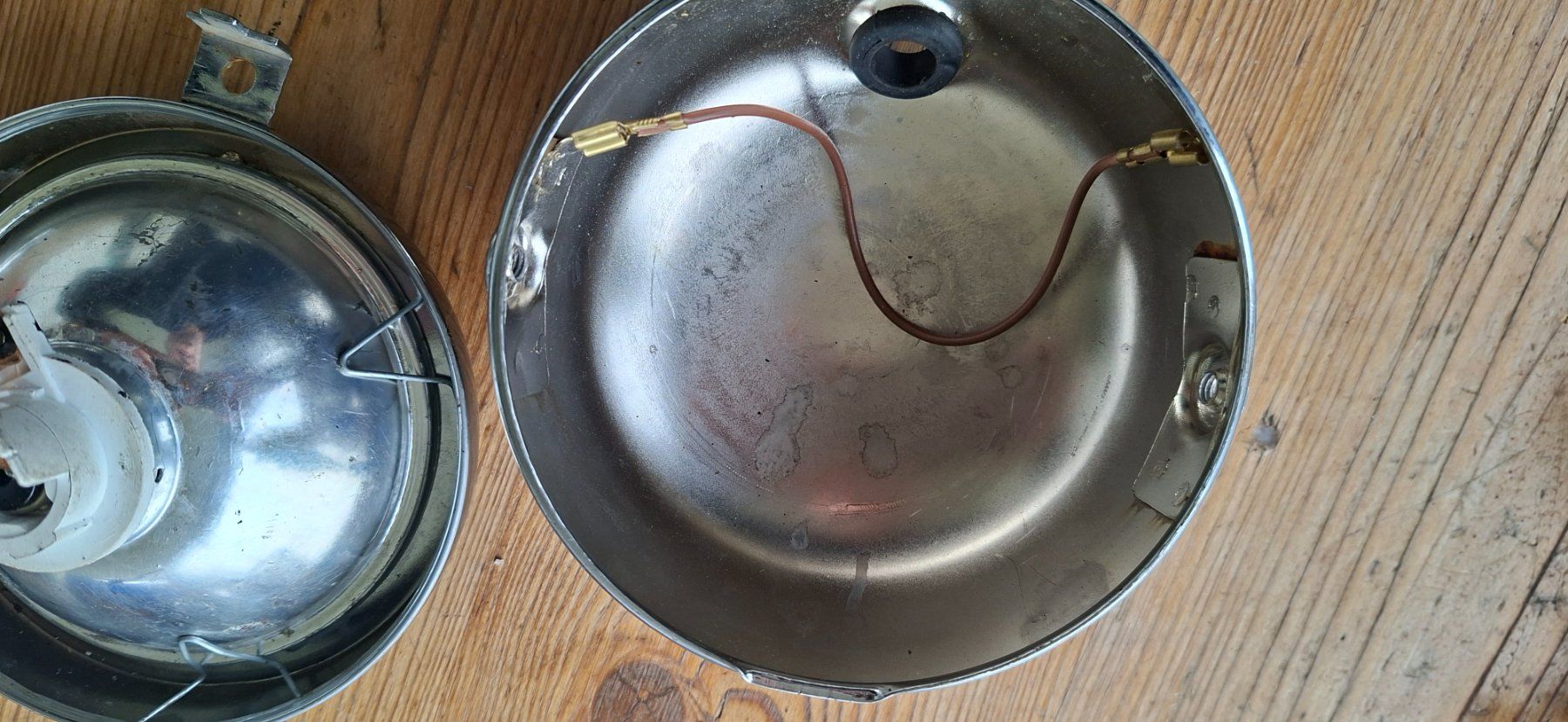 Lampade: Töffli Lampe Oldtimer Chrom Scheinwerfer Vintage Style – Usato da Buttisholz venduto da zih_w57z 2