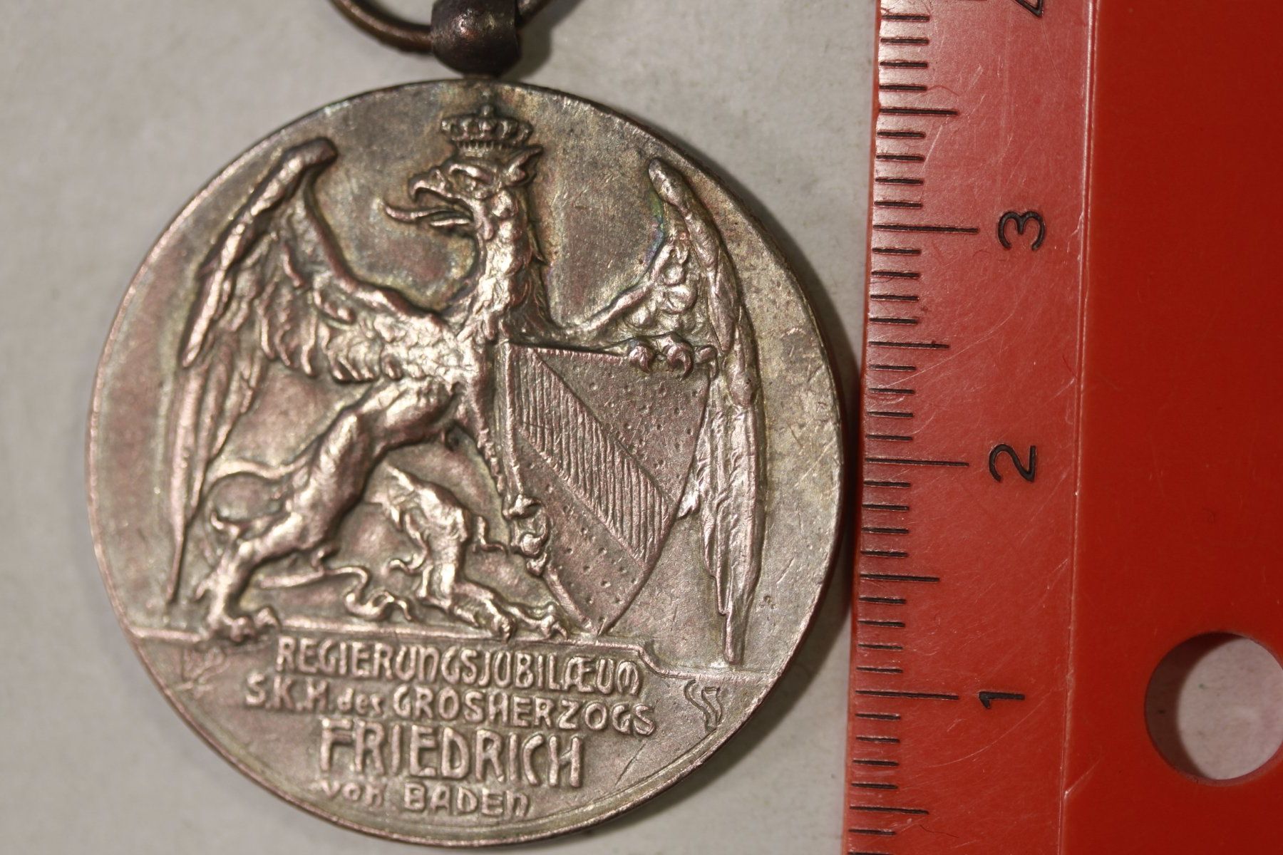 Medaillen: Medaille Duché de BADES  1902 – Gebraucht aus La plaine von 7A6T2ME 2