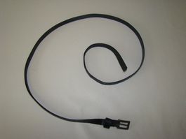 Gürtel schwarz Kunstleder mit Schnalle Länge 85cm