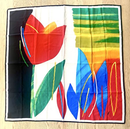 LJ Foulard, Silk Scarf, Seidenschal aus 100% Seide