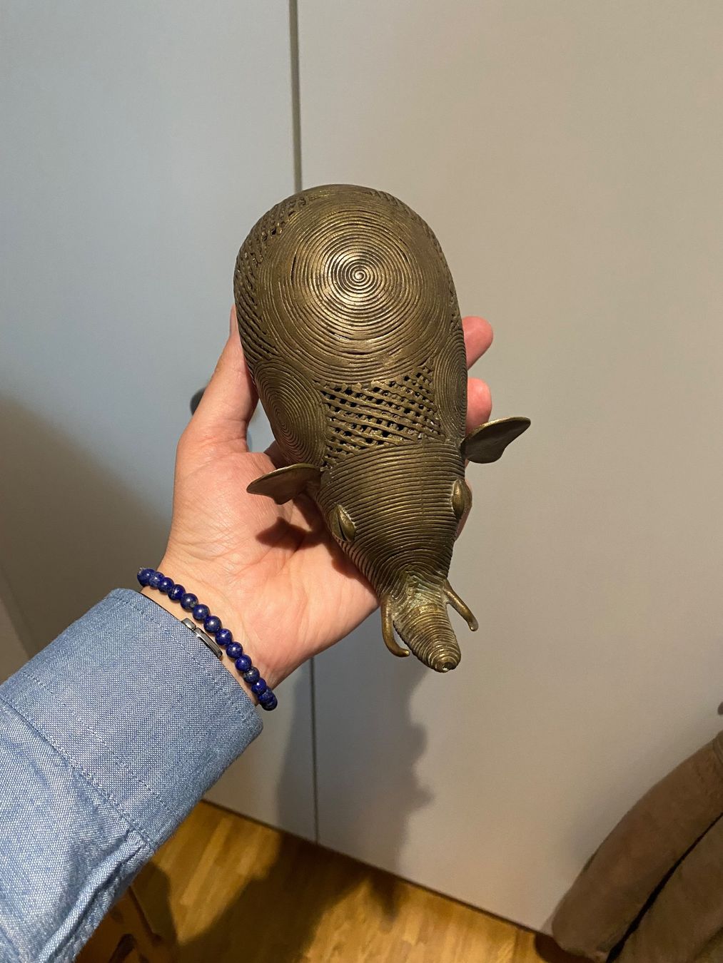 Statuette: Éléphant en bronze africain – Usato da Grand-Lancy venduto da sellart 2