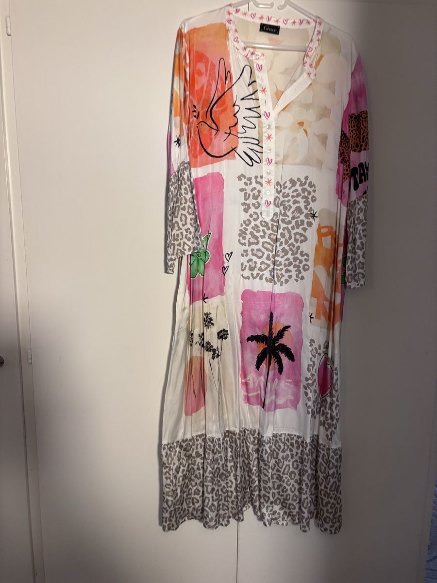 Grace Kleider: Grace Kleid AMORE Patchwork Leo Gr XL neu mit Etikett – Neu und originalverpackt aus Zug von smile060