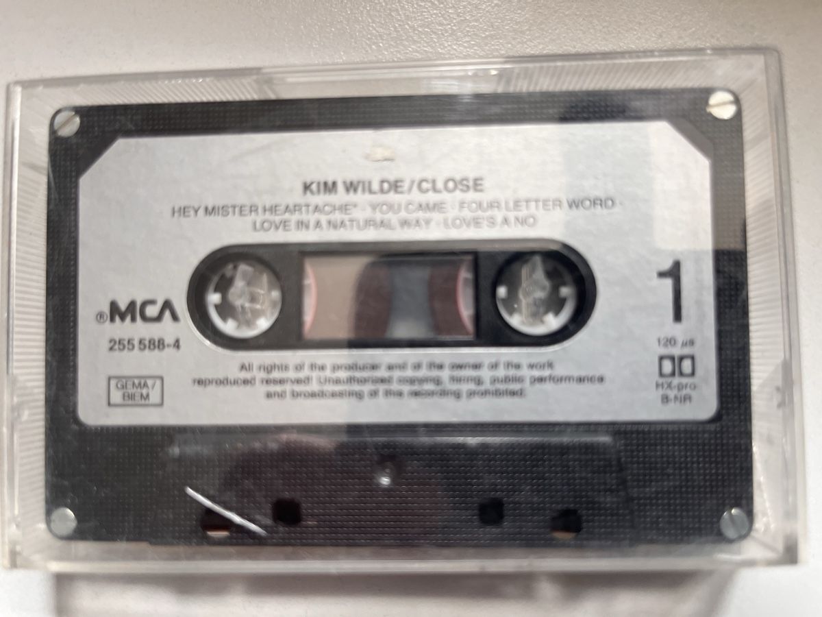Musicassette: Kim Wilde - Close - seltene Musikkassette  – Usato da Roggwil BE venduto da WULU