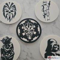 Star Wars Coaster Set 3D Printed Drink Coasters (5 pcs)