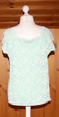 T - Shirt  AMISU gürn-weiss Gr. S