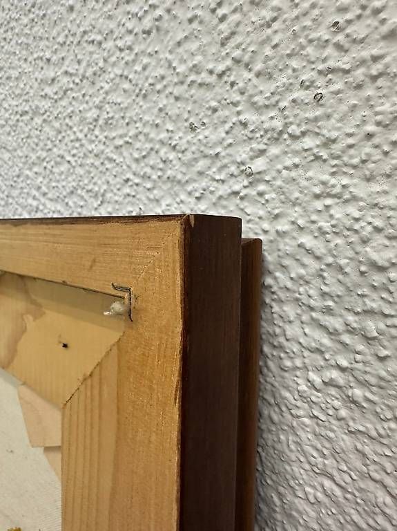 Dipinti: Vintage Tiergemälde Elefantenmutter Jungtier auf Leinwand – Usato da Obernau venduto da Arche_Noah_Brocki 8