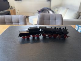 Dampflokomotive 2-teilig schwarz Spur H0 guter Zustand