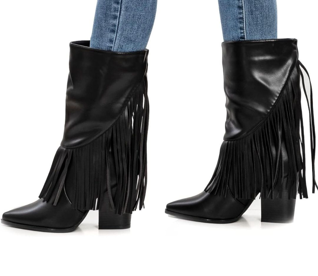 Scarpe da donna: Cowboystiefel schwarz Gr. 36 – Nuovo (secondo la descrizione) da Zürich venduto da stefanella 4