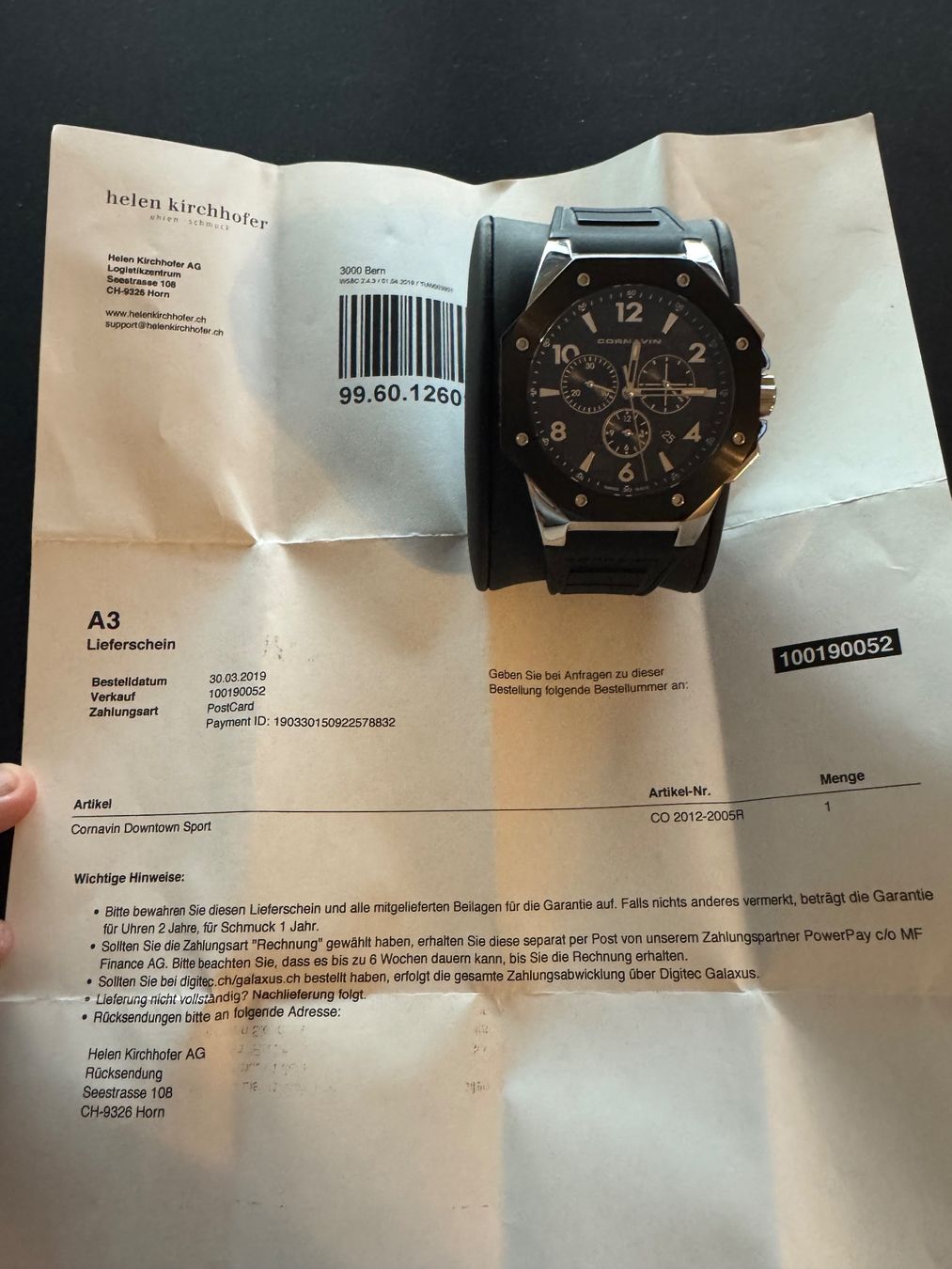 Orologi: Cornavin Downtown Sport (CO 2012-2005R) – Usato da Zürich venduto da Fuentes 1