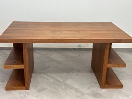 Holz-Schreibtisch mit Regal, Pult, Arbeitstisch