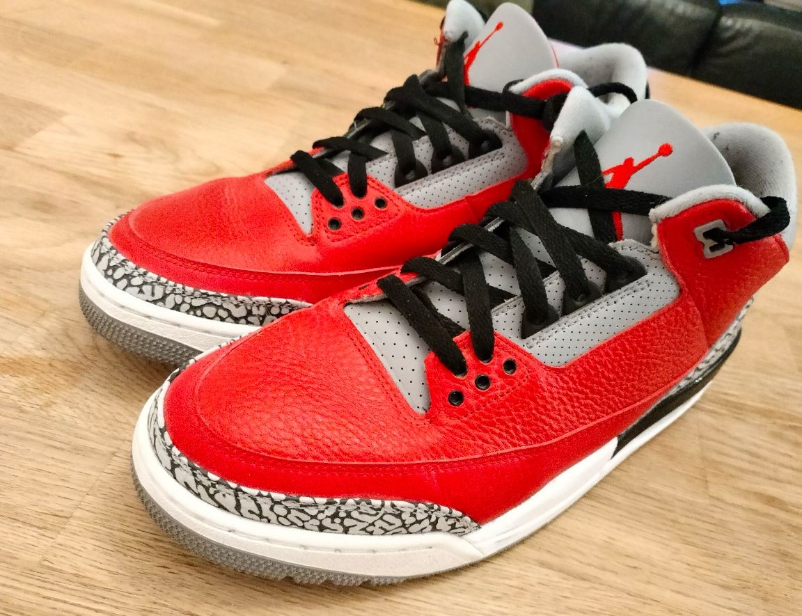 Jordan Scarpe da uomo: Air Jordan 3 Retro "Red Cement/Unite" – Usato da Fehraltorf venduto da Ashbperk