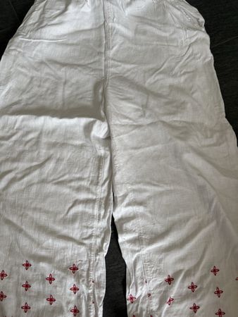 Next Sommerhose, Gr. 44, weiss, Leinen-Viskose Mix Top