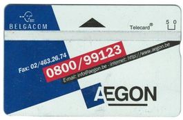Privat Telefonkarte Belgien 544 Aegon ungebraucht
