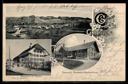 AK Goldbach, Gasthaus zur Krone, Emmenth. Verbands-Käsehandl