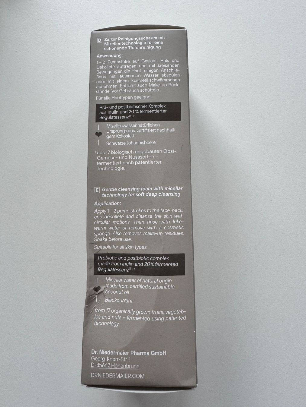 Cura del viso: Dr. Niedermaier Cleansing Foam – Nuovo e nell'imballaggio originale da Zürich venduto da Lionsands 1