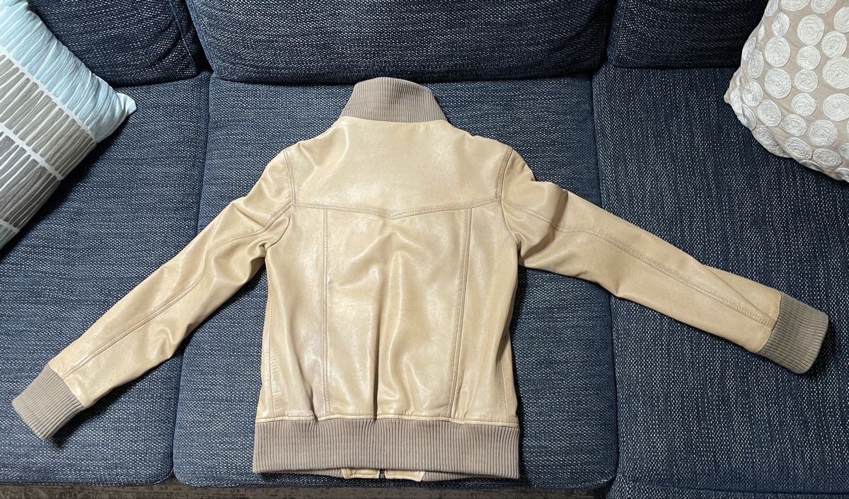Giacche: Damen Echtlederjacke MAX – Beige/Camel – Gr. S – Usato da Nänikon venduto da Richiman 1