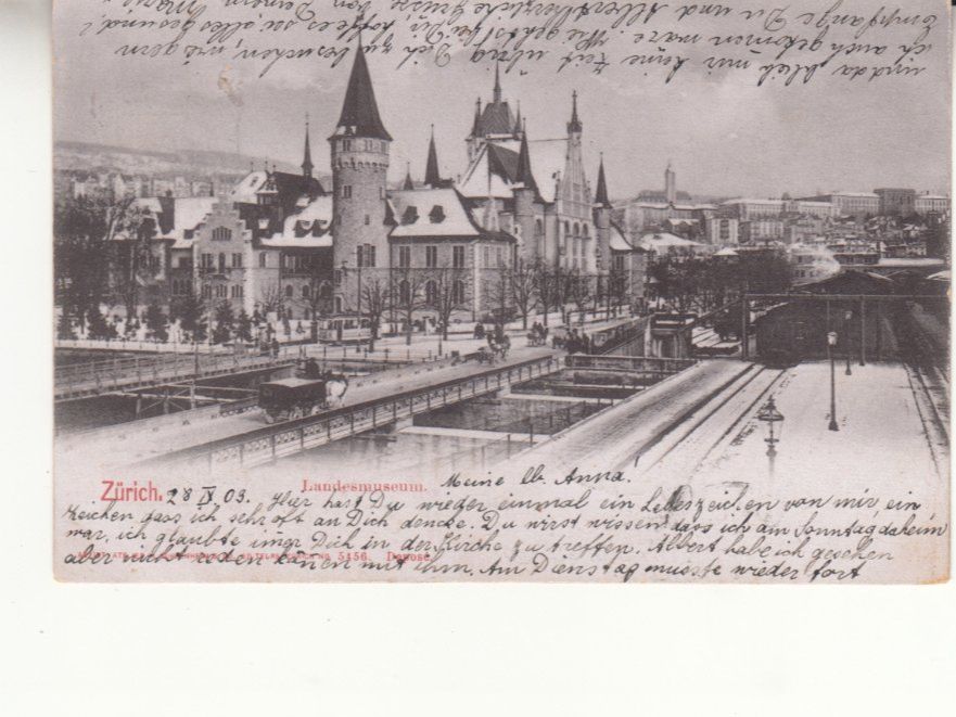 Cartoline postali: Zürich Landesmuseum 1903 – Usato da Bürglen TG venduto da StampGraf