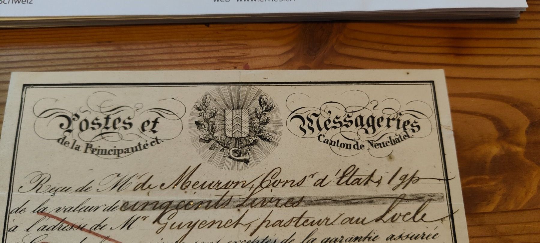 Tutti i francobolli: Telegramm, Neuchâtel 1840 – Usato da Zürich venduto da castraregina 3