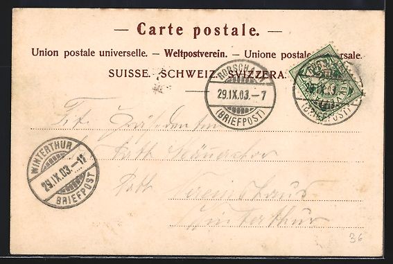 Cartoline postali: Rorschach, Hotel Hirschen am Hafenplatz – Usato da Berlin venduto da bartko-reher 1