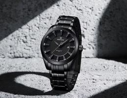 Schwarze Herrenuhr Cosmopolite Metall Casual-Stil - Montre