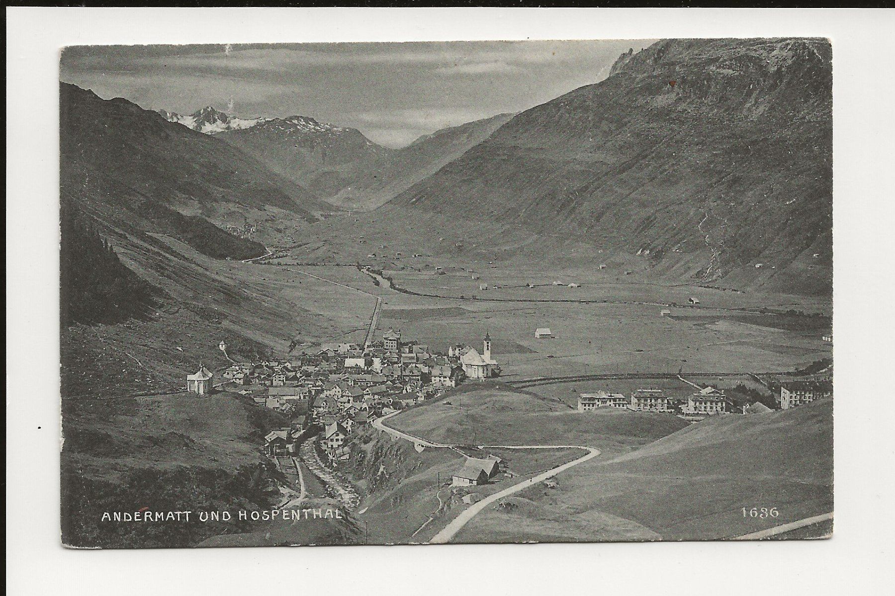 Cartoline postali: AK ca.1940 Andermatt und Hospenthal, Feldpost Bataillon 170 – Usato da Greifensee venduto da 315WDO
