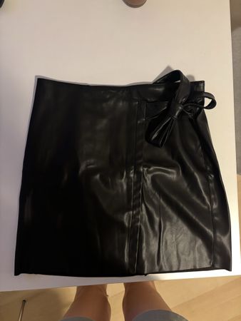 Only M leather skirt black