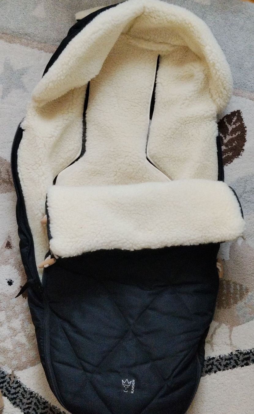 Kaiser Sacchi a pelo: Fusssack Kinderwagen Lammfell schwarz Grösse universal – Nuovo (secondo la descrizione) da Kloten venduto da Pacanda