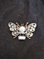 Broche style Gucci abeille scintillante bijou ancien 