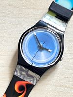 Swatch Uhr Gent Blue Fire, selten!