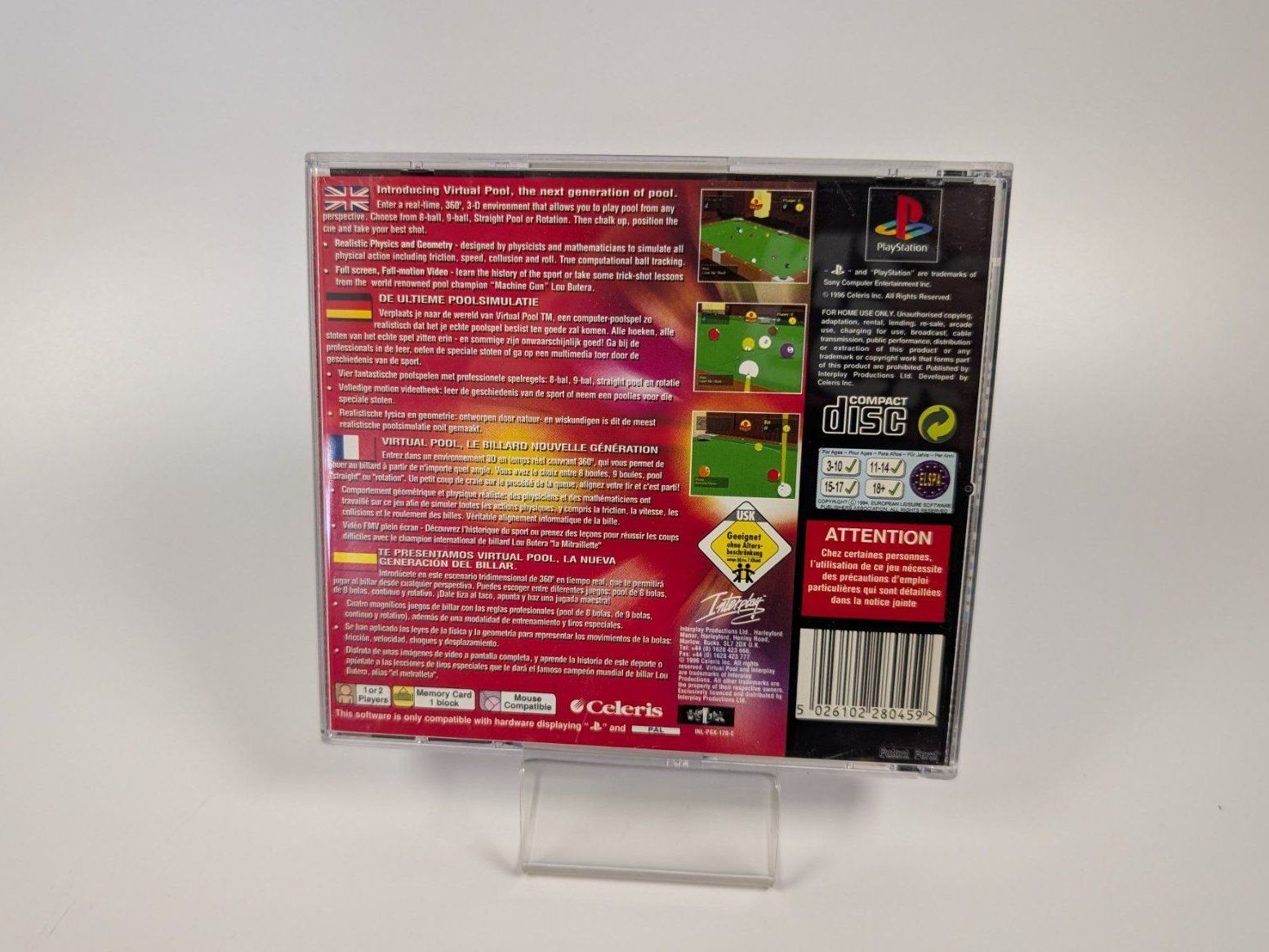 Sony Spiele: Virtual Pool - Sony Playstation 1 - PS1 – Gebraucht aus Ostermundigen von TradeLab 2
