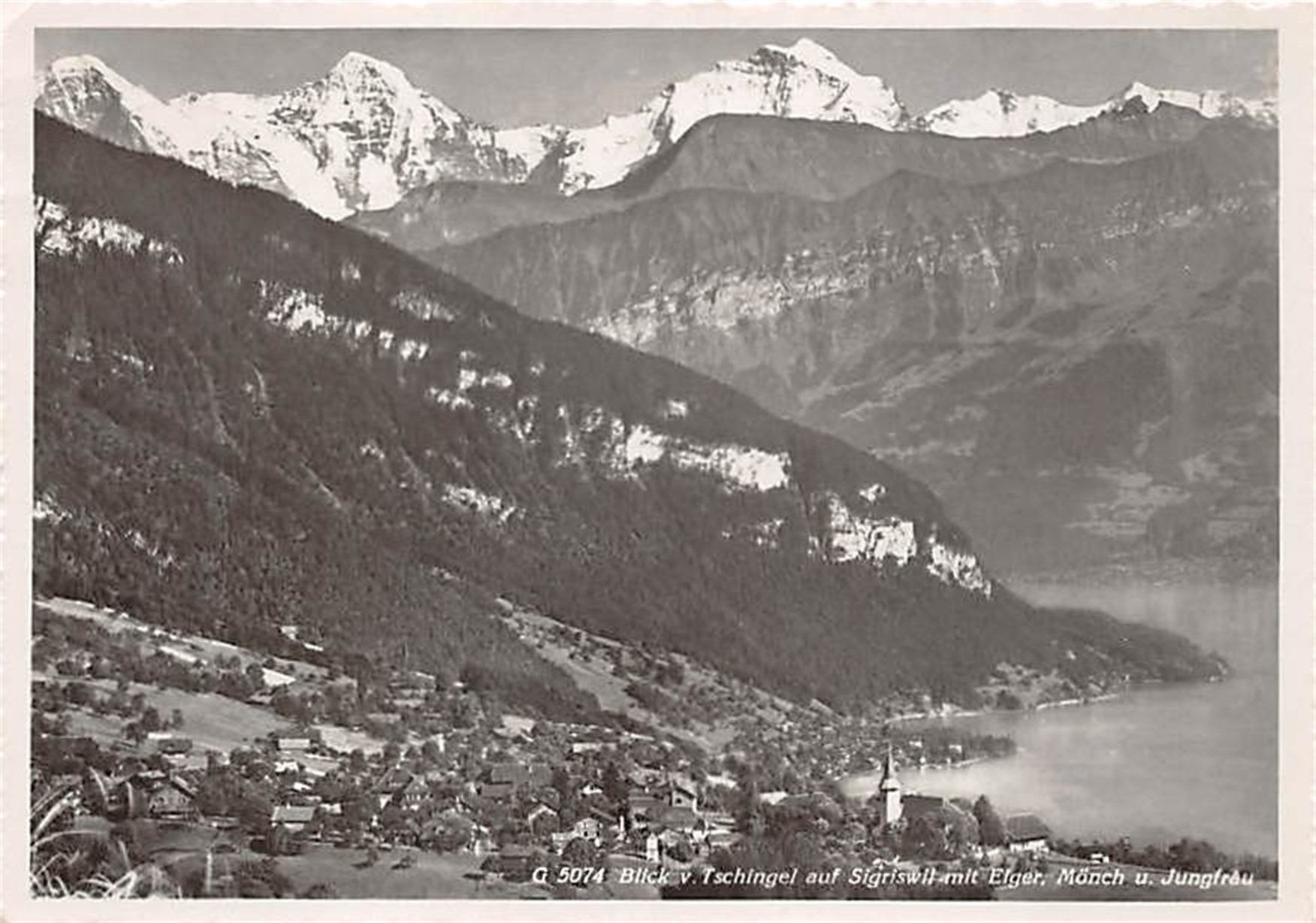 Cartes postales: Sigriswil, Blick auf Tschingel – D'occasion à Ottikon b.Kemptth. par Neptun1974